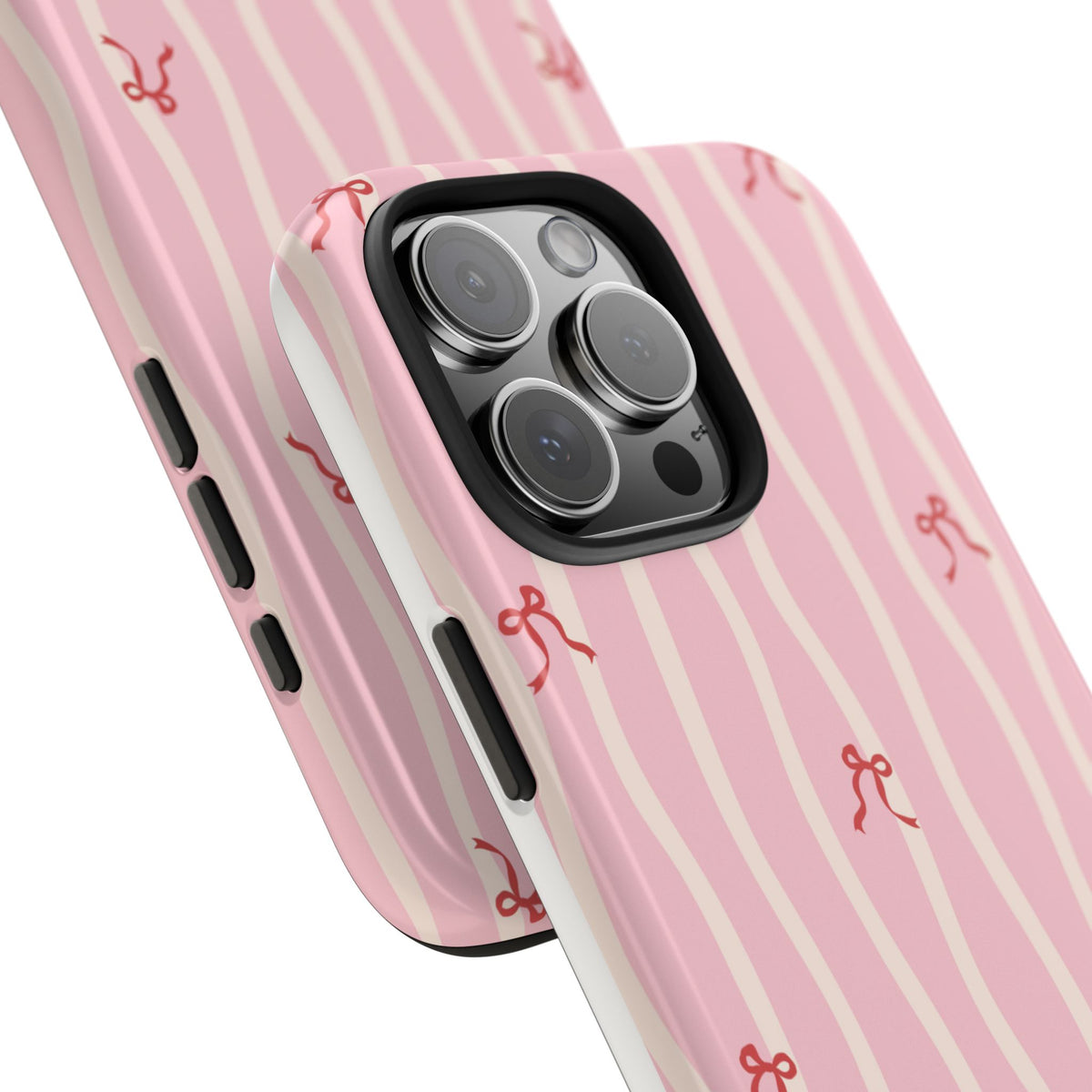 Pretty in Pink Striped Phone Case