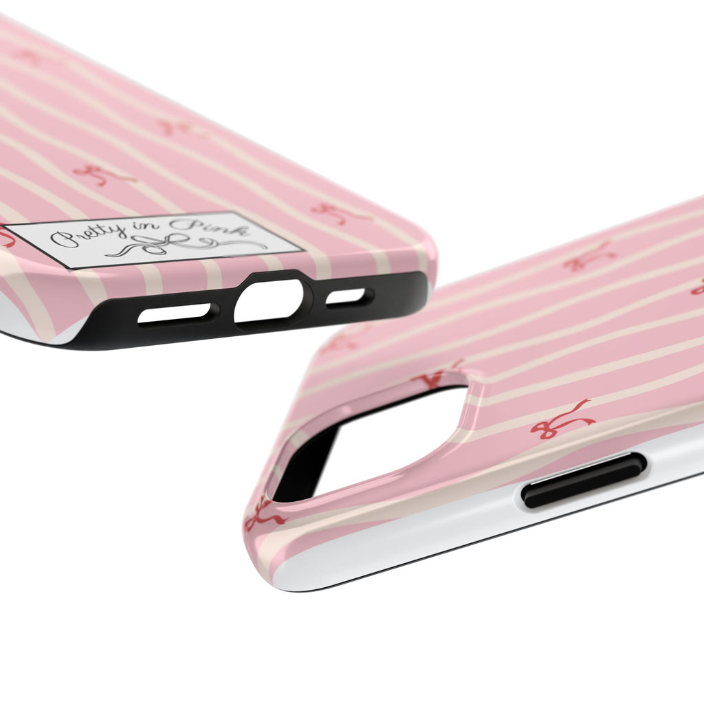 Pretty in Pink Striped Phone Case
