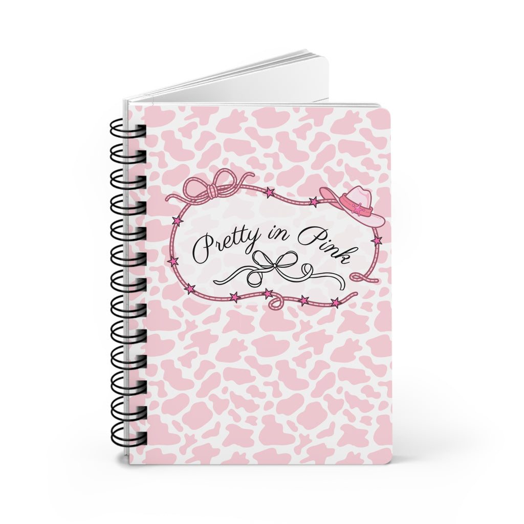 Pretty in Pink Cow Spiral Notebook