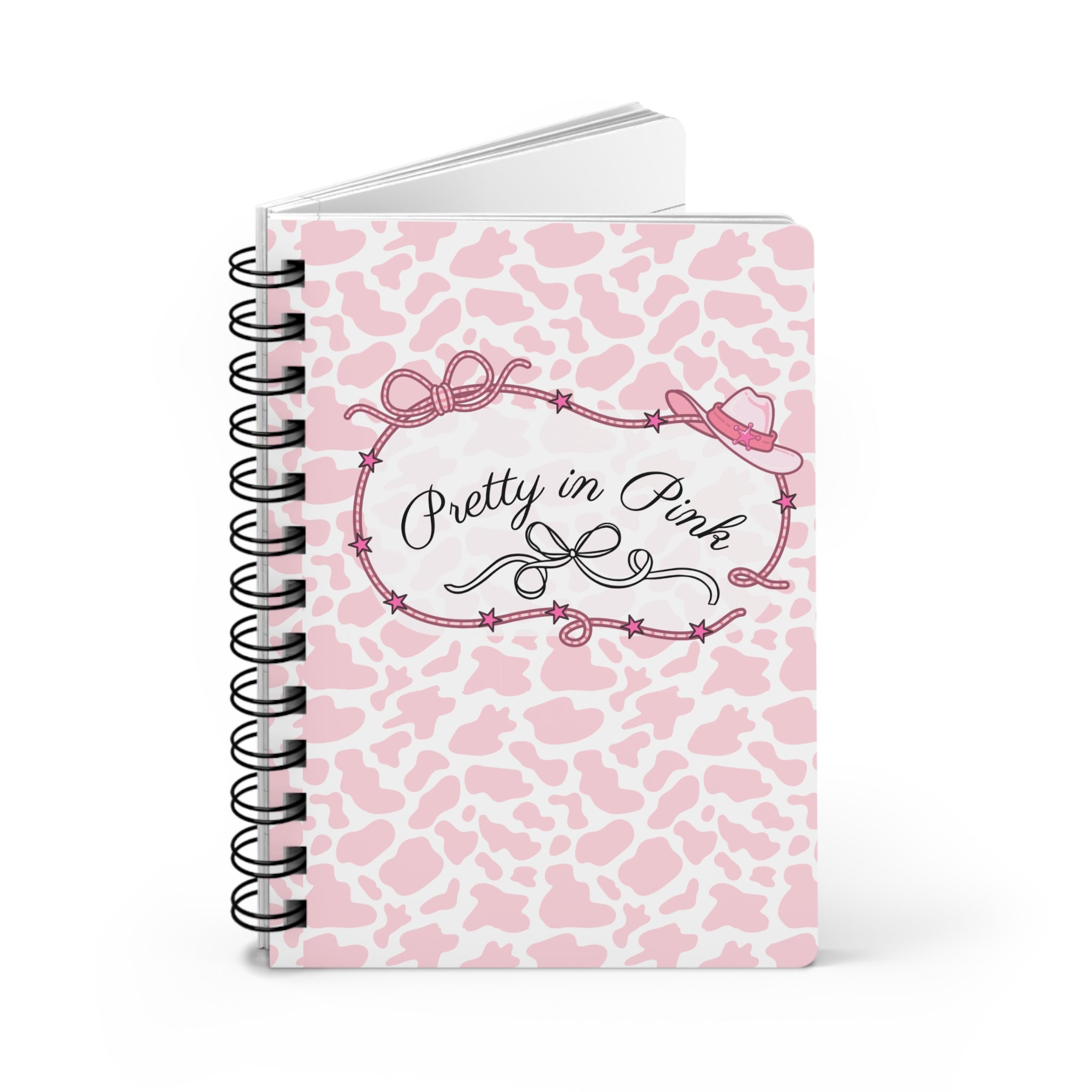 Pretty in Pink Cow Spiral Notebook
