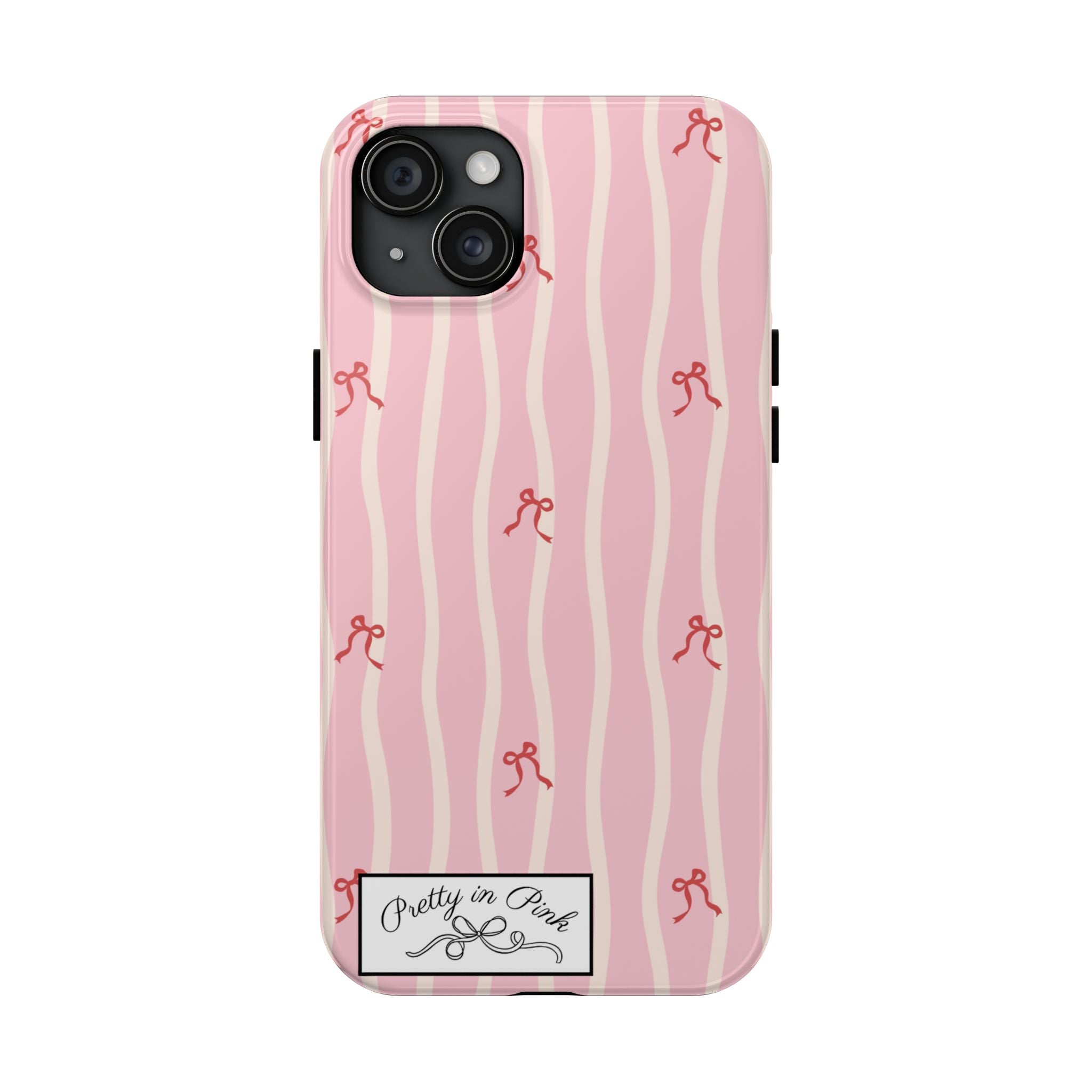 Pretty in Pink Striped Phone Case