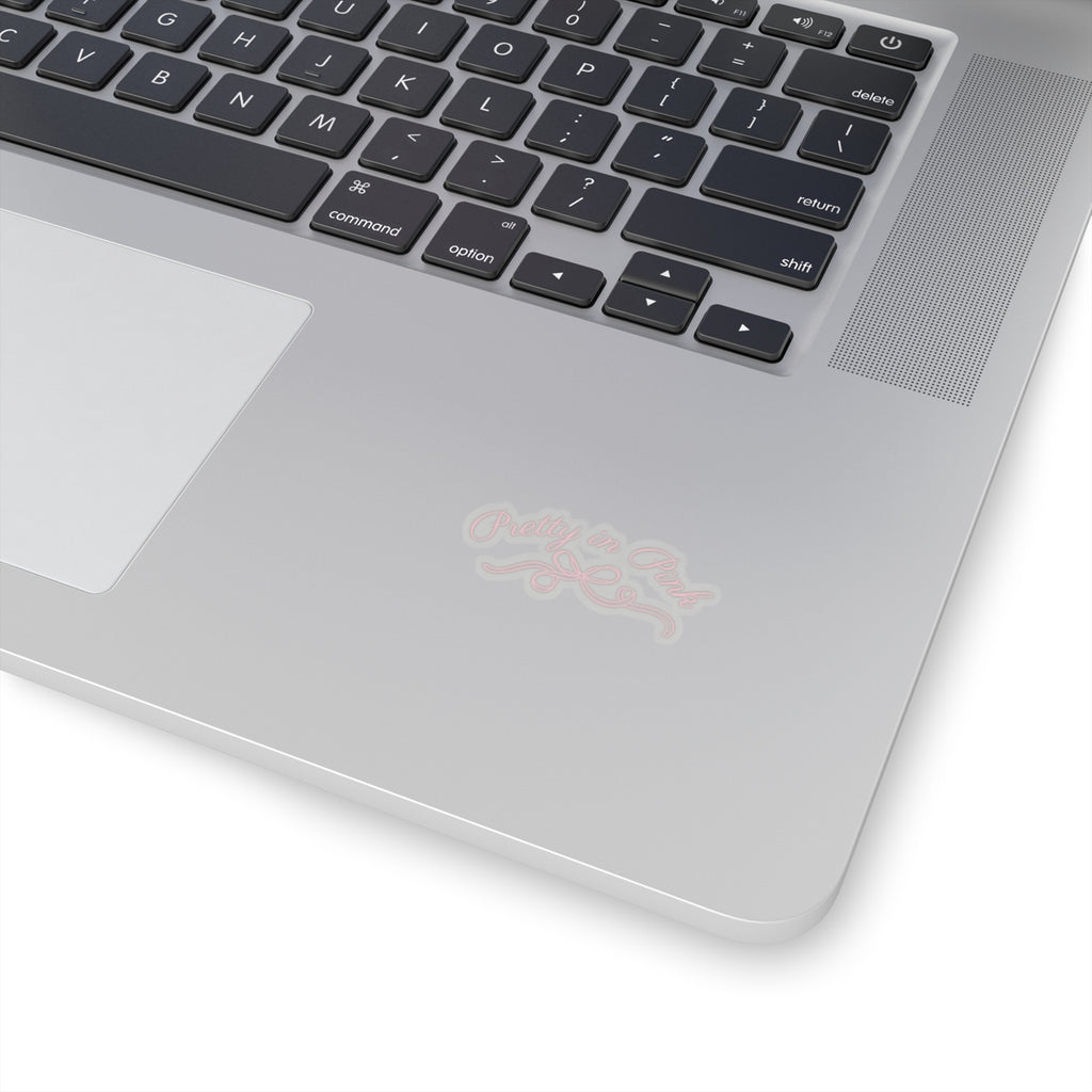 Pretty in Pink logo Sticker — Pink