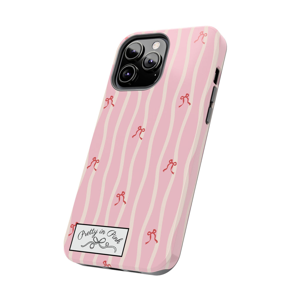 Pretty in Pink Striped Phone Case