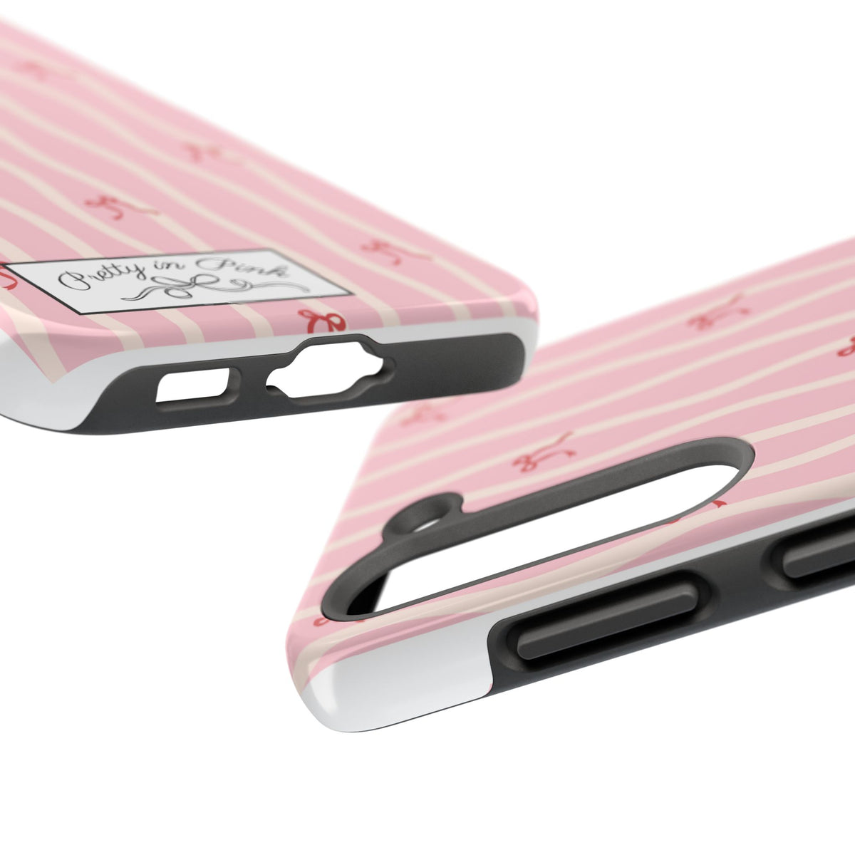 Pretty in Pink Striped Phone Case