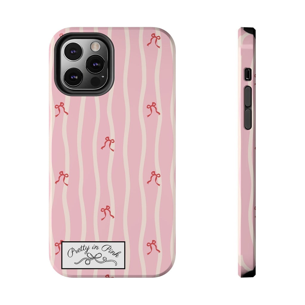 Pretty in Pink Striped Phone Case