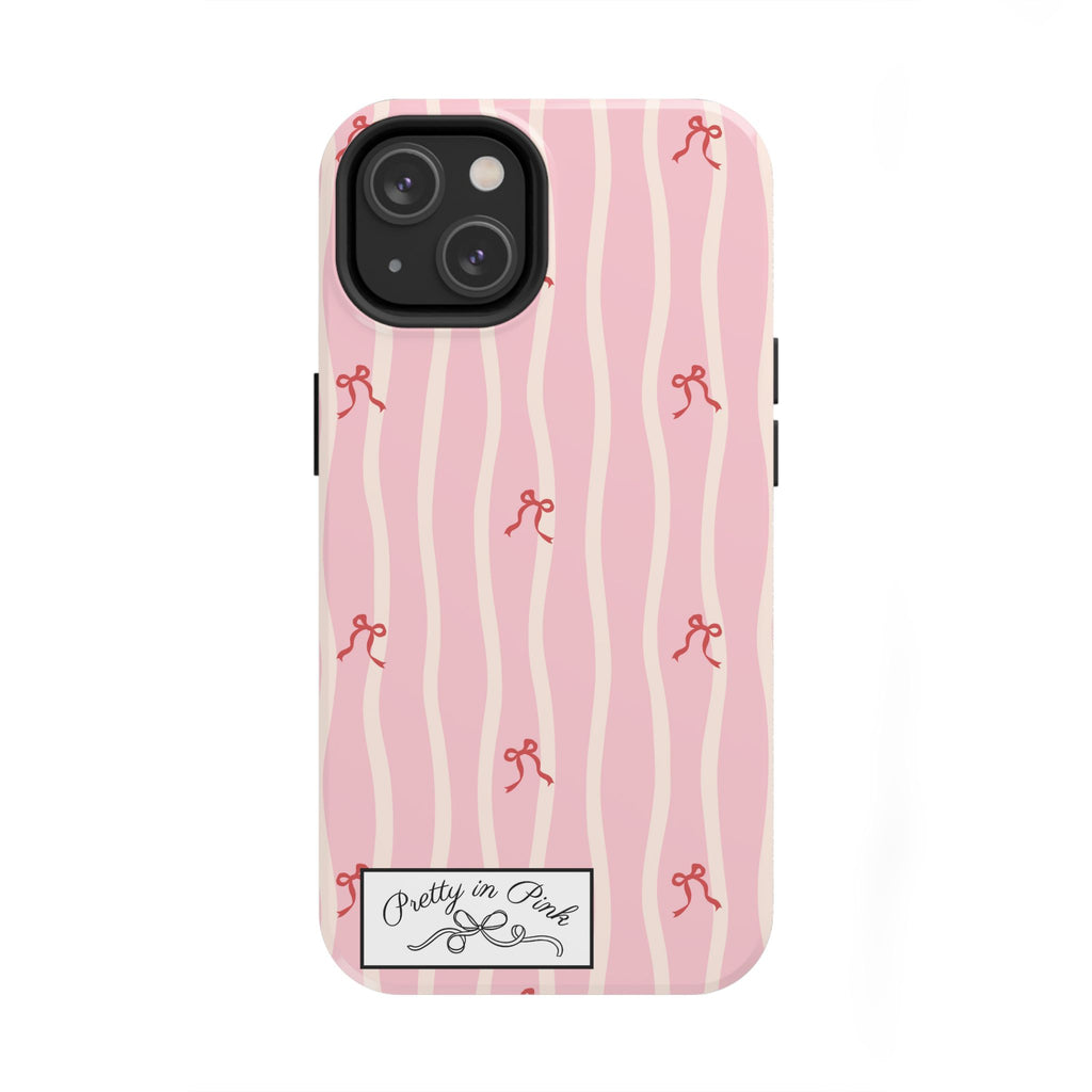 Pretty in Pink Striped Phone Case