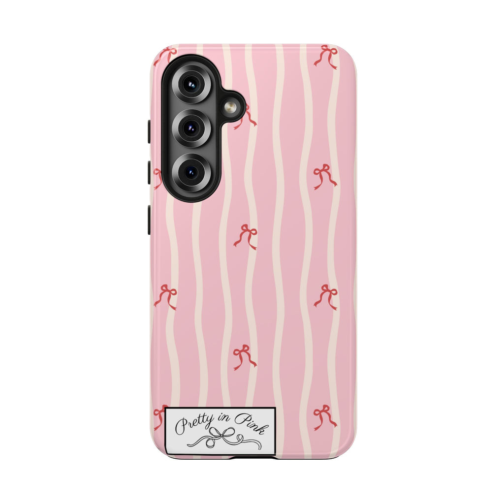Pretty in Pink Striped Phone Case