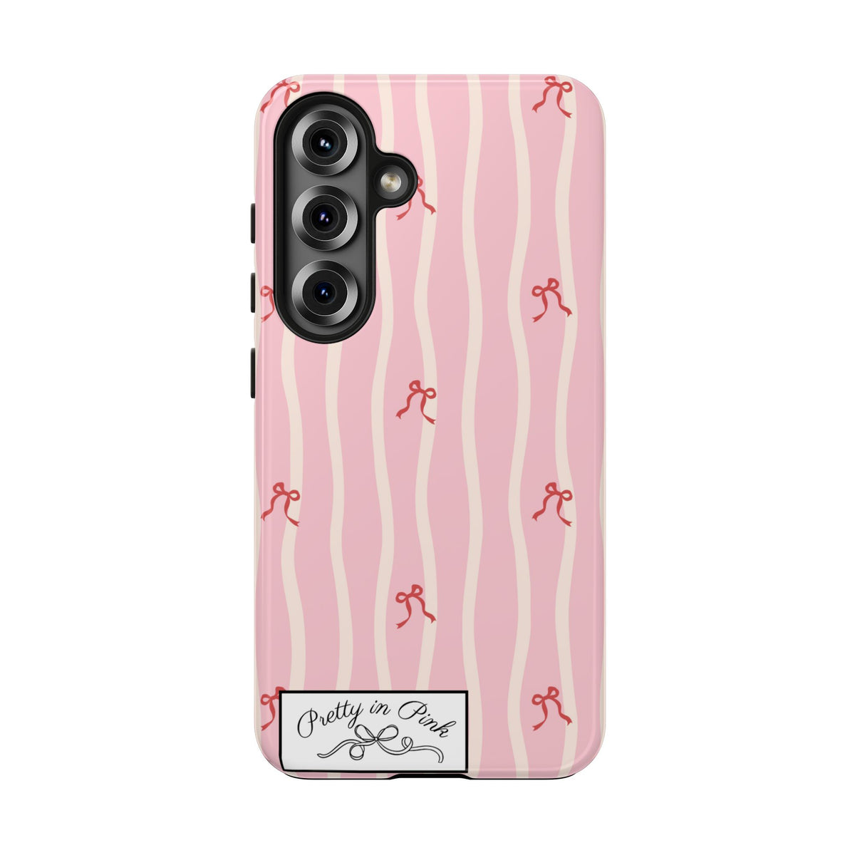 Pretty in Pink Striped Phone Case