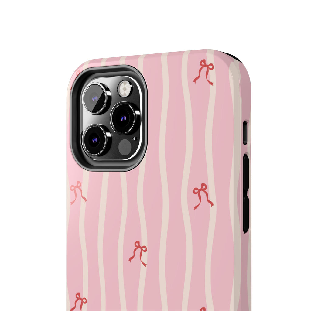 Pretty in Pink Striped Phone Case