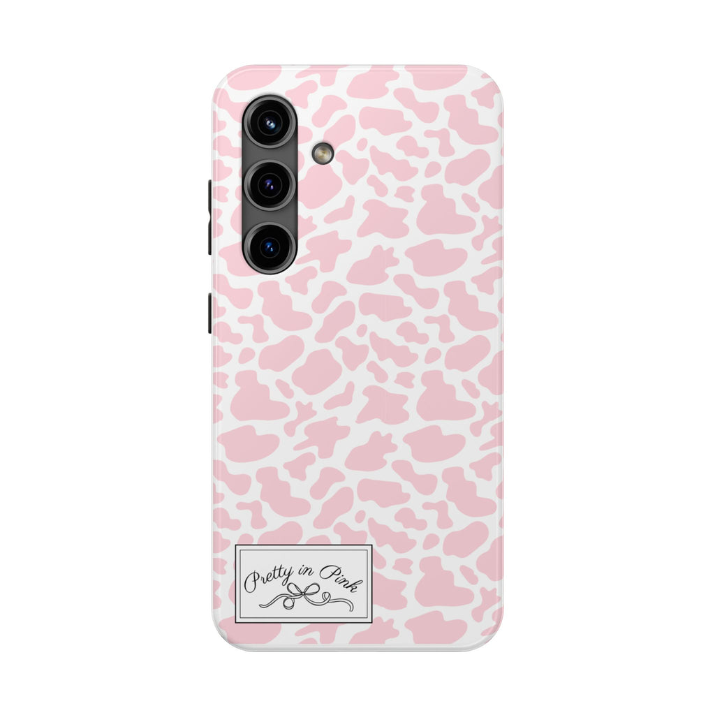 Pretty in Pink Cow Phone Case