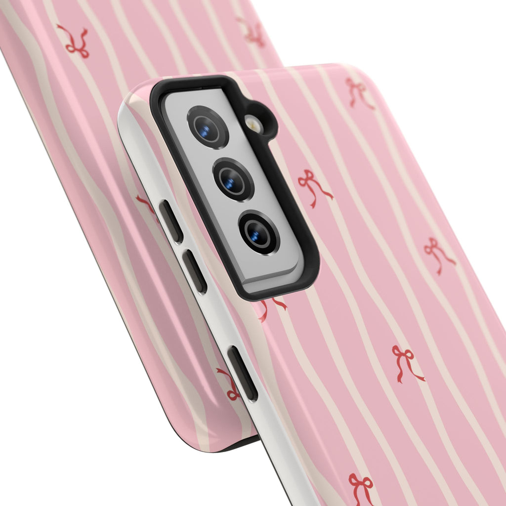 Pretty in Pink Striped Phone Case