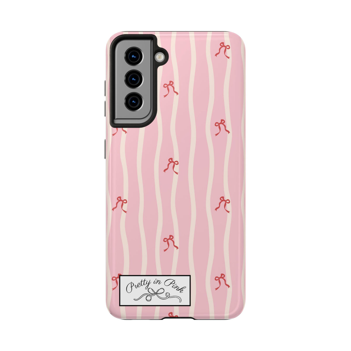 Pretty in Pink Striped Phone Case