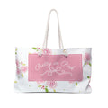 Pretty in Pink Floral Weekender Bag