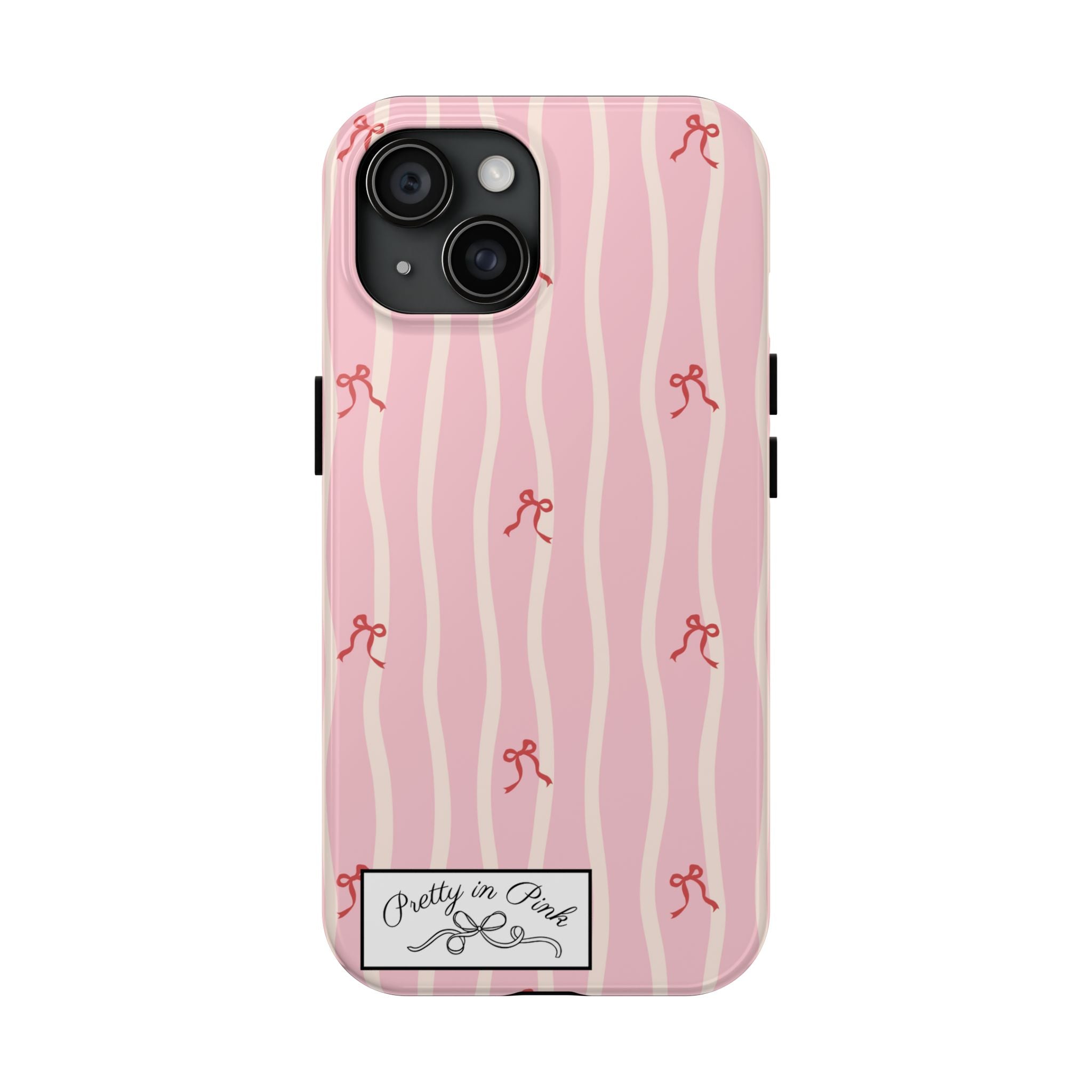 Pretty in Pink Striped Phone Case