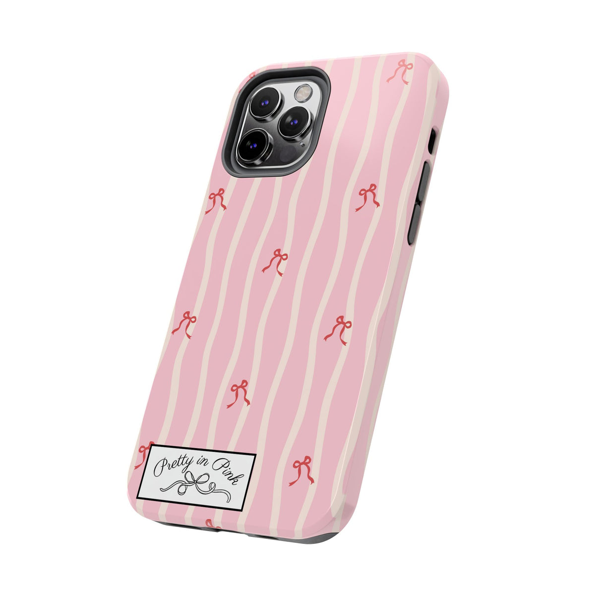 Pretty in Pink Striped Phone Case