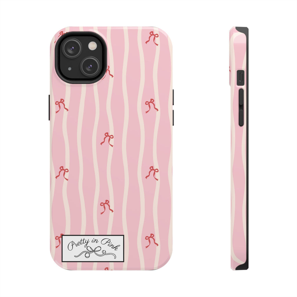 Pretty in Pink Striped Phone Case