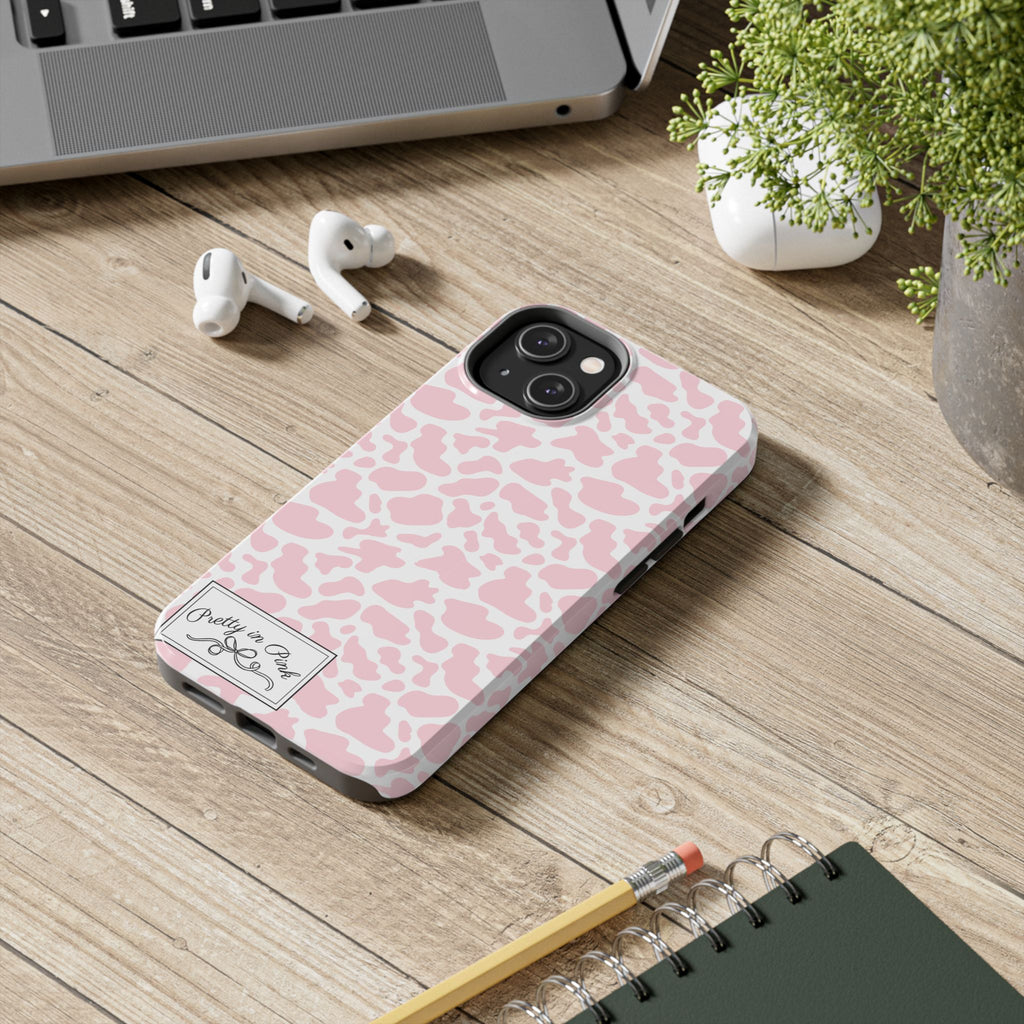Pretty in Pink Cow Phone Case