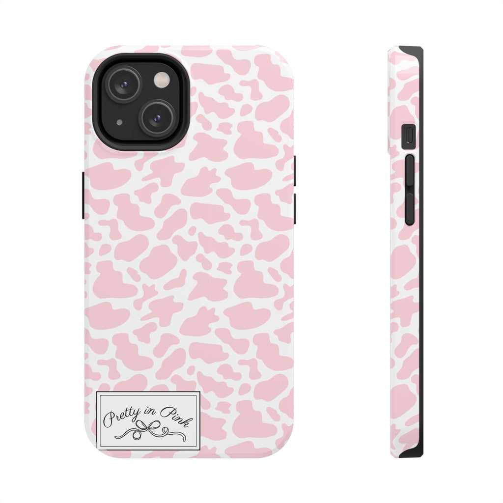 Pretty in Pink Cow Phone Case
