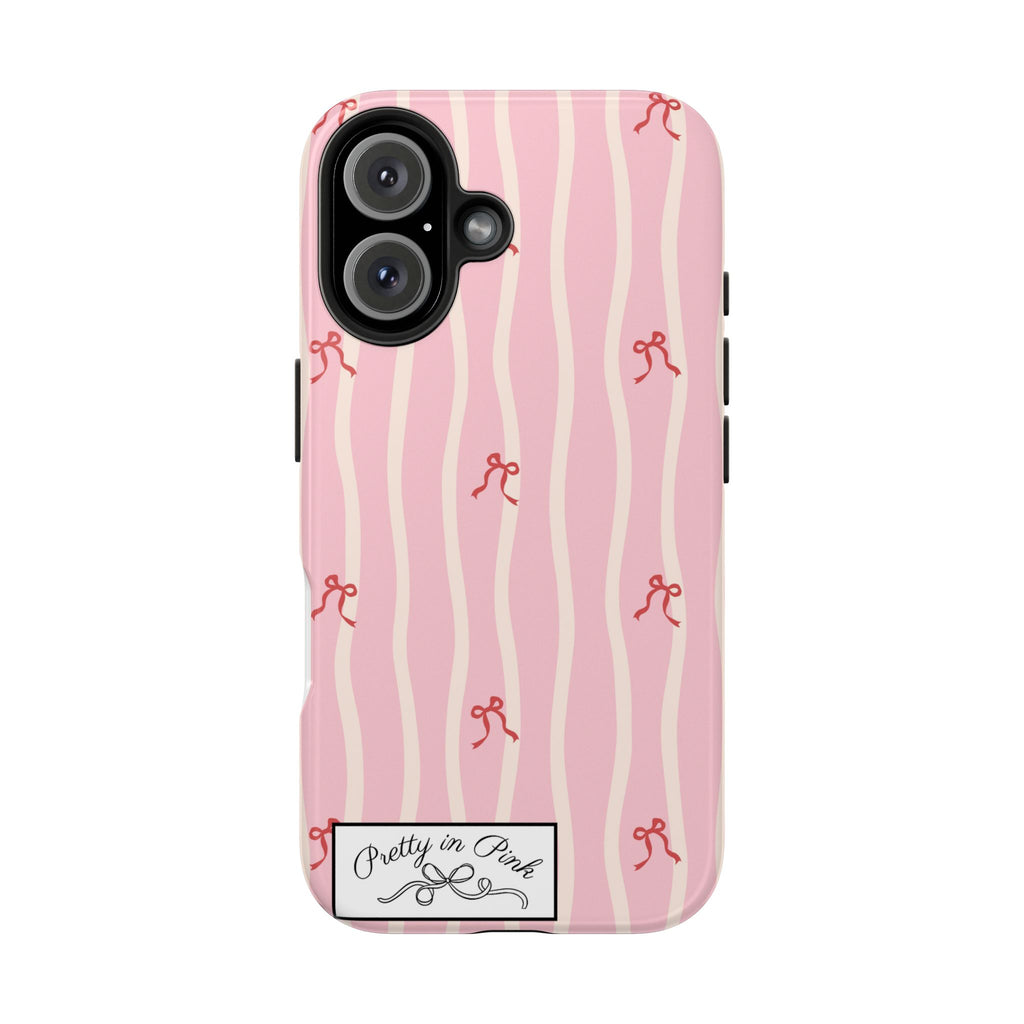 Pretty in Pink Striped Phone Case