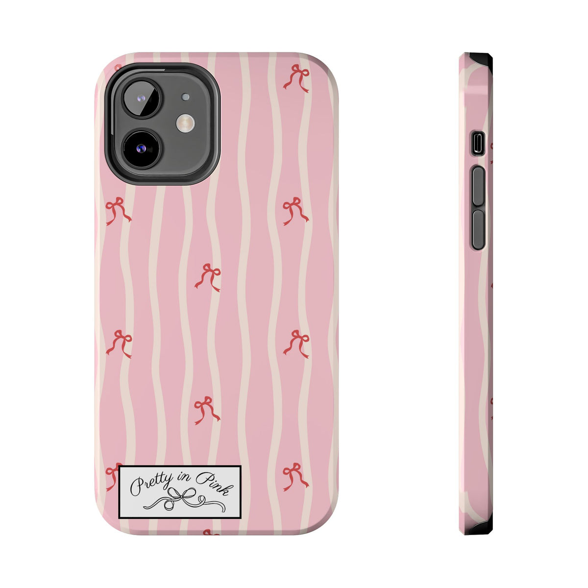 Pretty in Pink Striped Phone Case