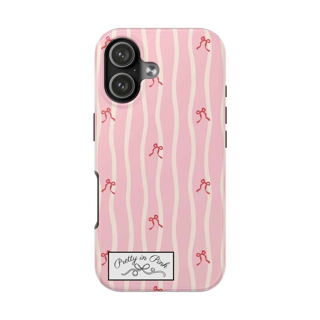 Pretty in Pink Striped Phone Case