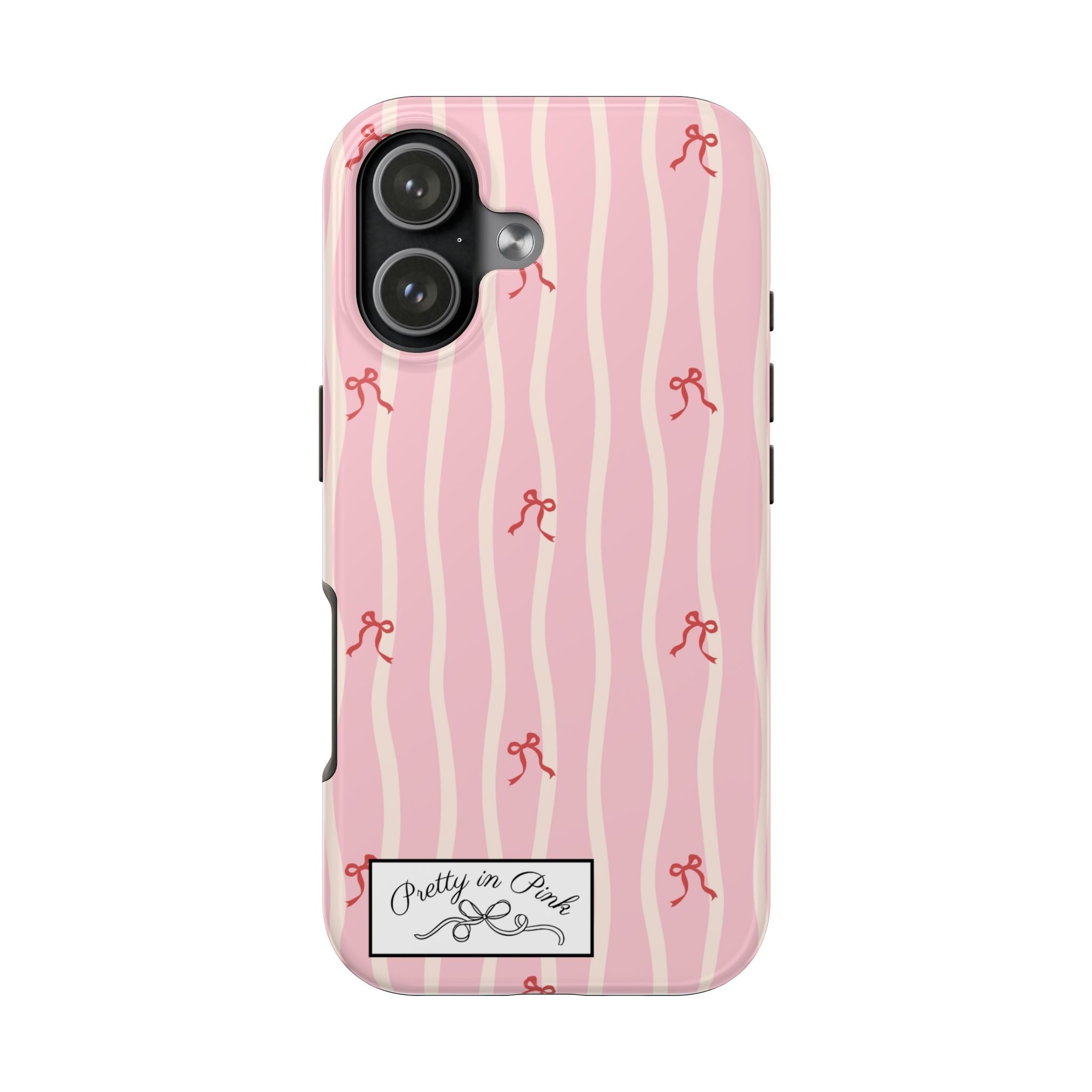 Pretty in Pink Striped Phone Case
