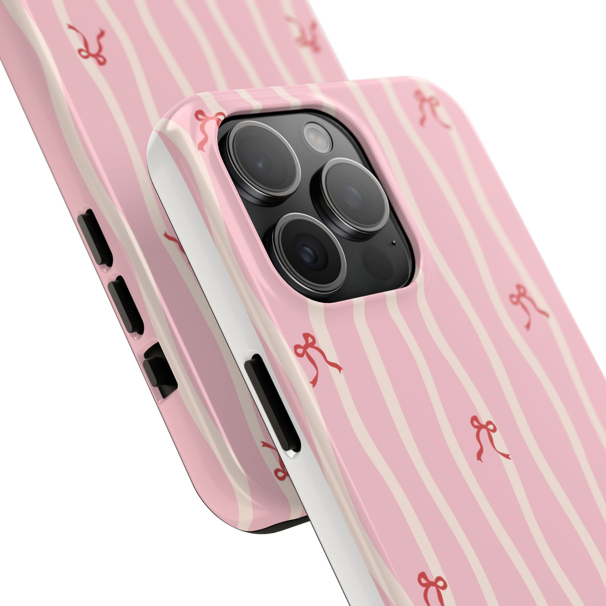 Pretty in Pink Striped Phone Case