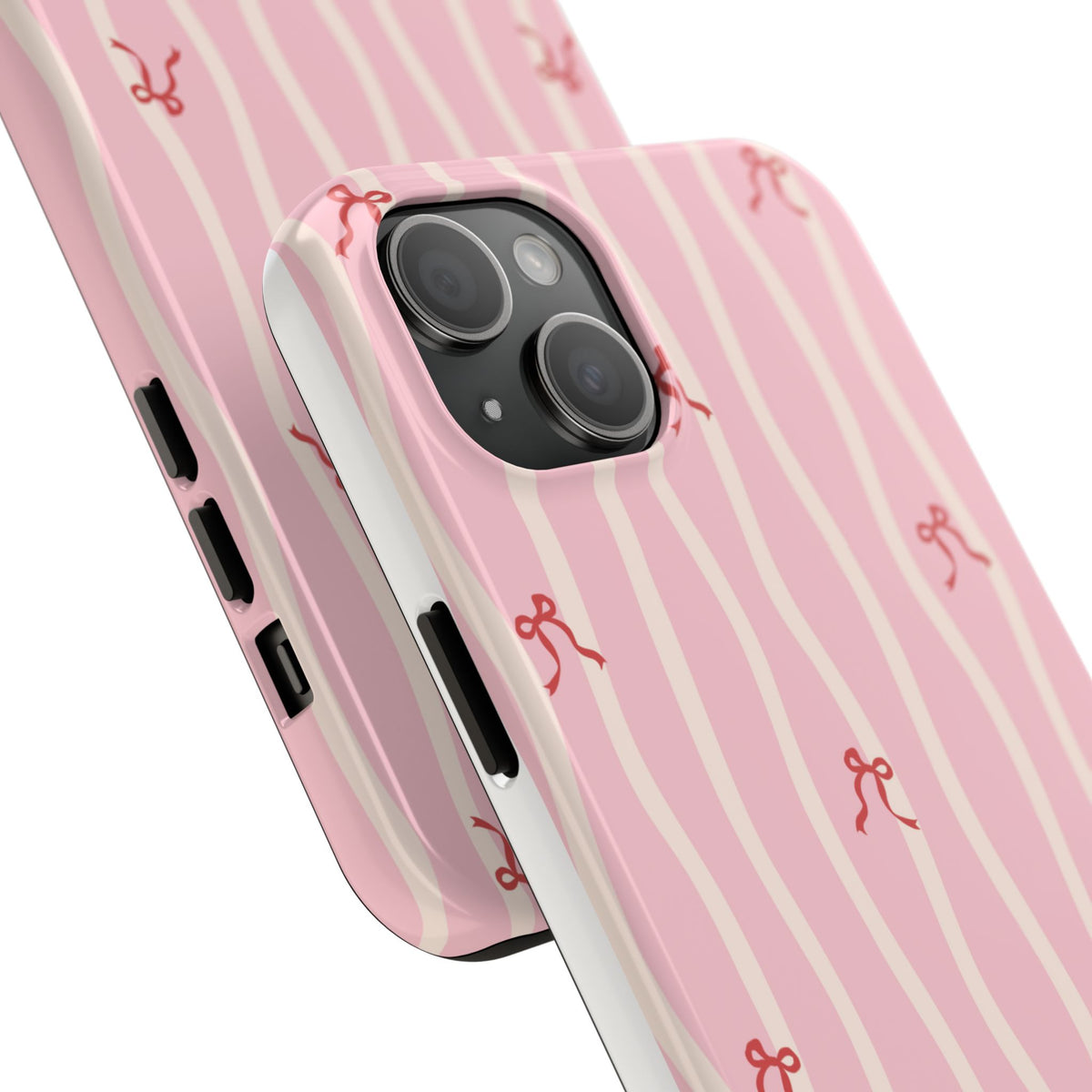 Pretty in Pink Striped Phone Case