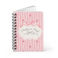 Pretty in Pink Striped Spiral Notebook