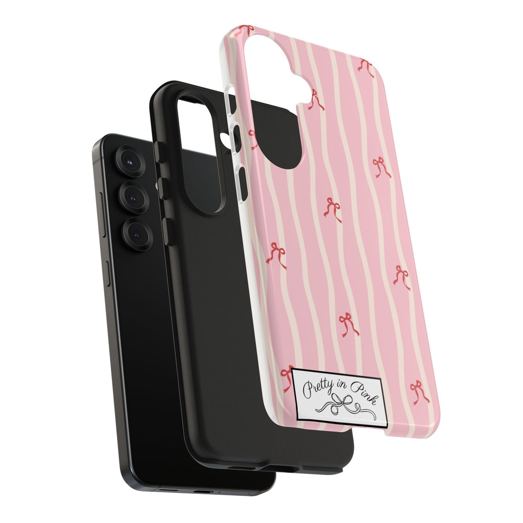 Pretty in Pink Striped Phone Case