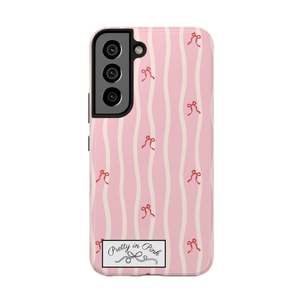 Pretty in Pink Striped Phone Case