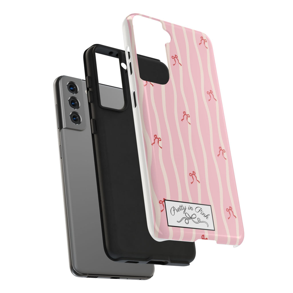 Pretty in Pink Striped Phone Case
