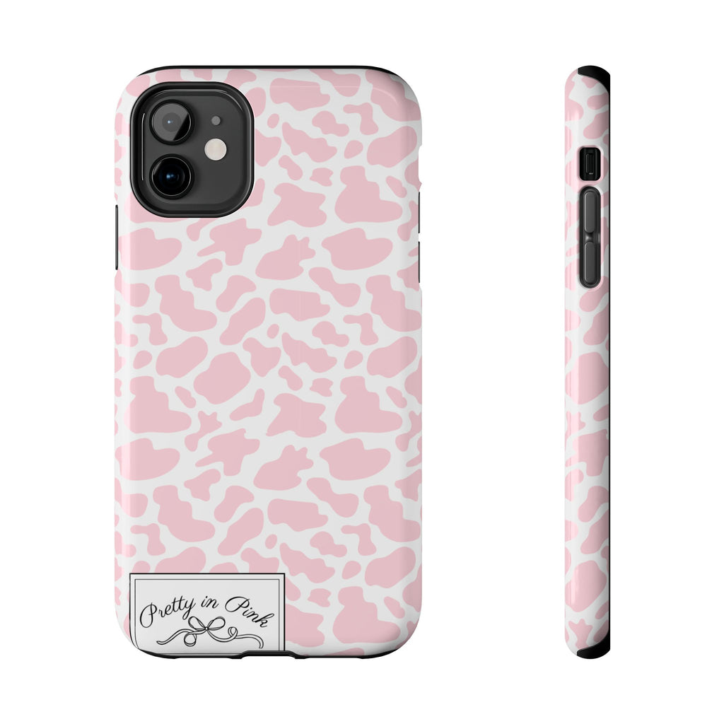 Pretty in Pink Cow Phone Case