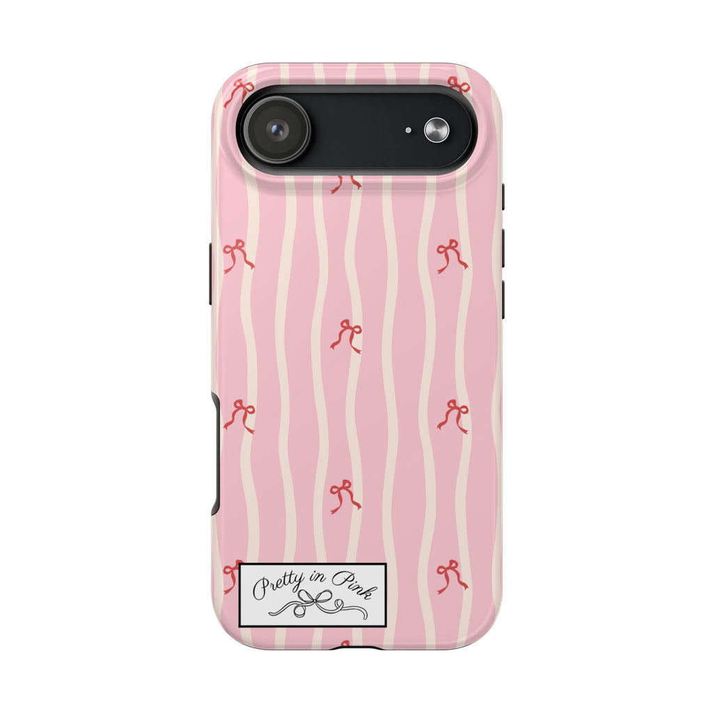 Pretty in Pink Striped Phone Case