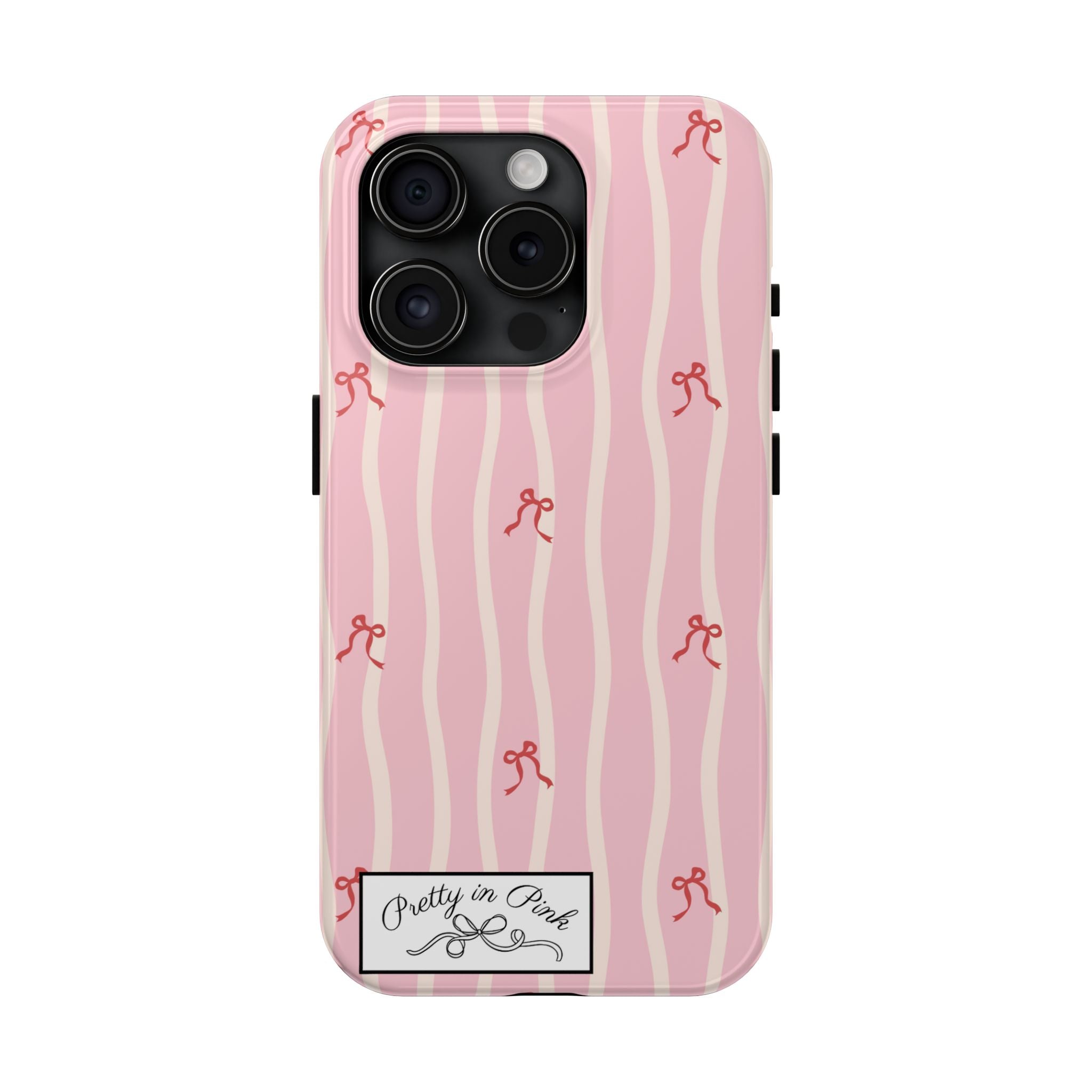 Pretty in Pink Striped Phone Case