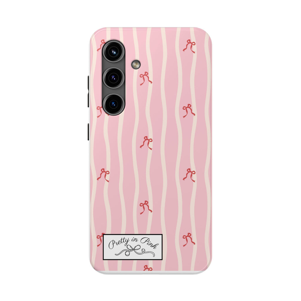 Pretty in Pink Striped Phone Case
