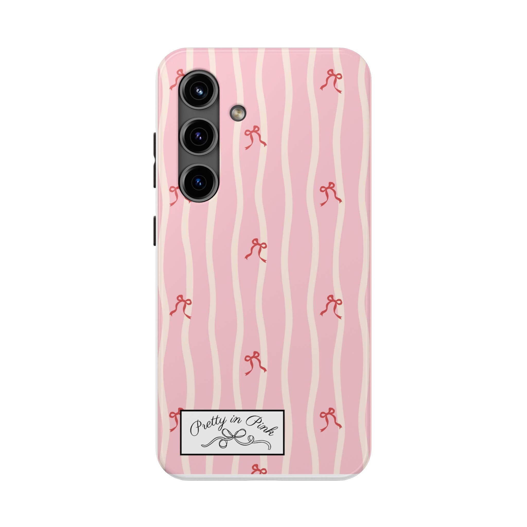 Pretty in Pink Striped Phone Case