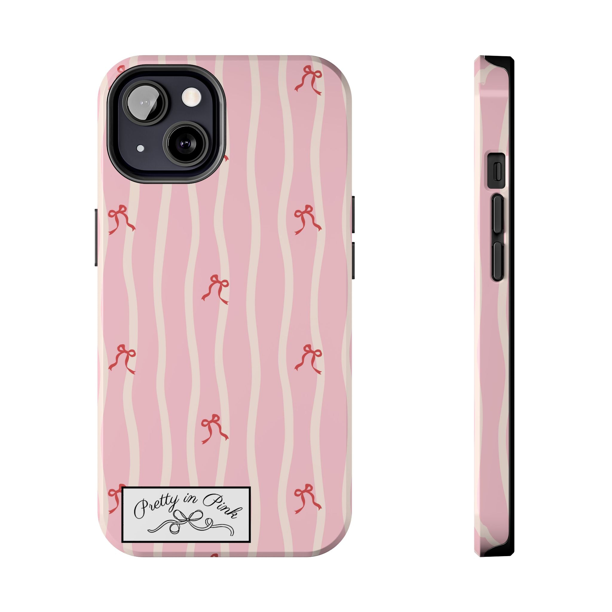Pretty in Pink Striped Phone Case