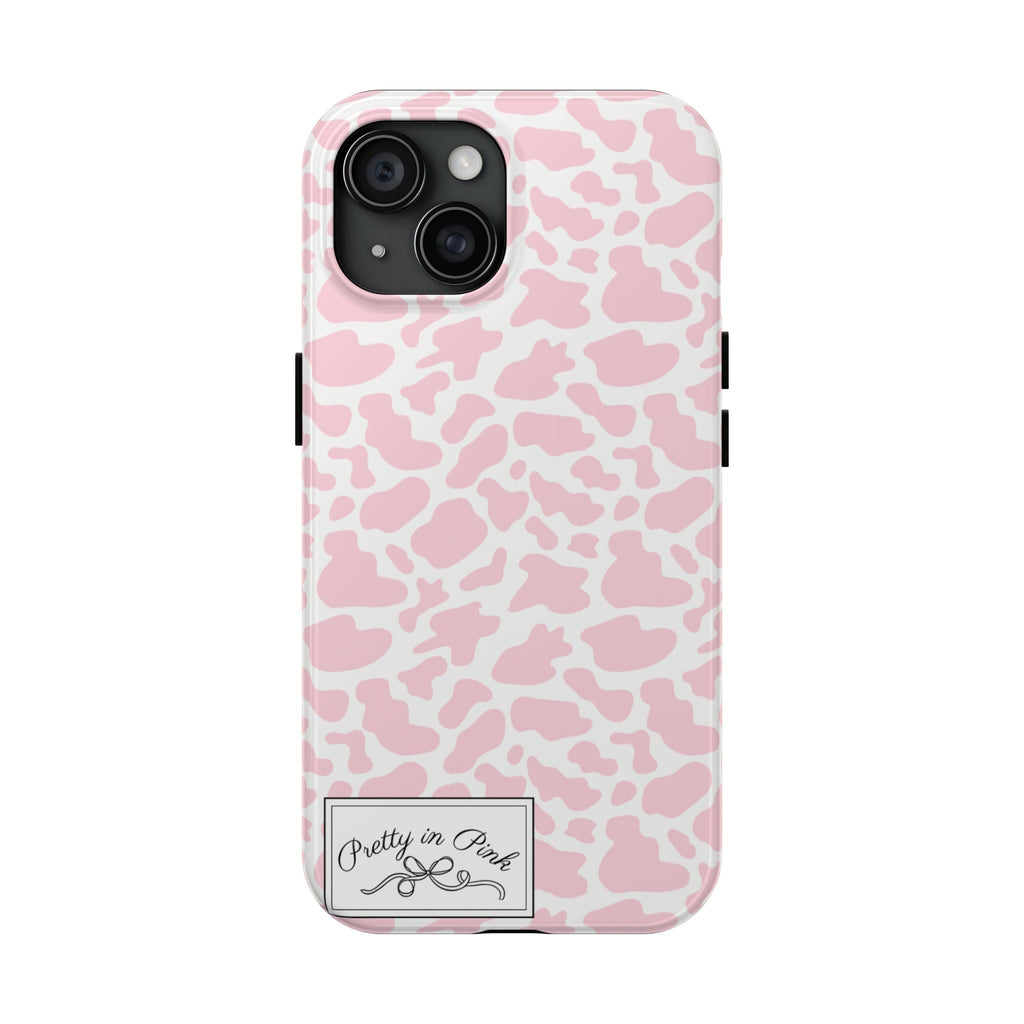 Pretty in Pink Cow Phone Case