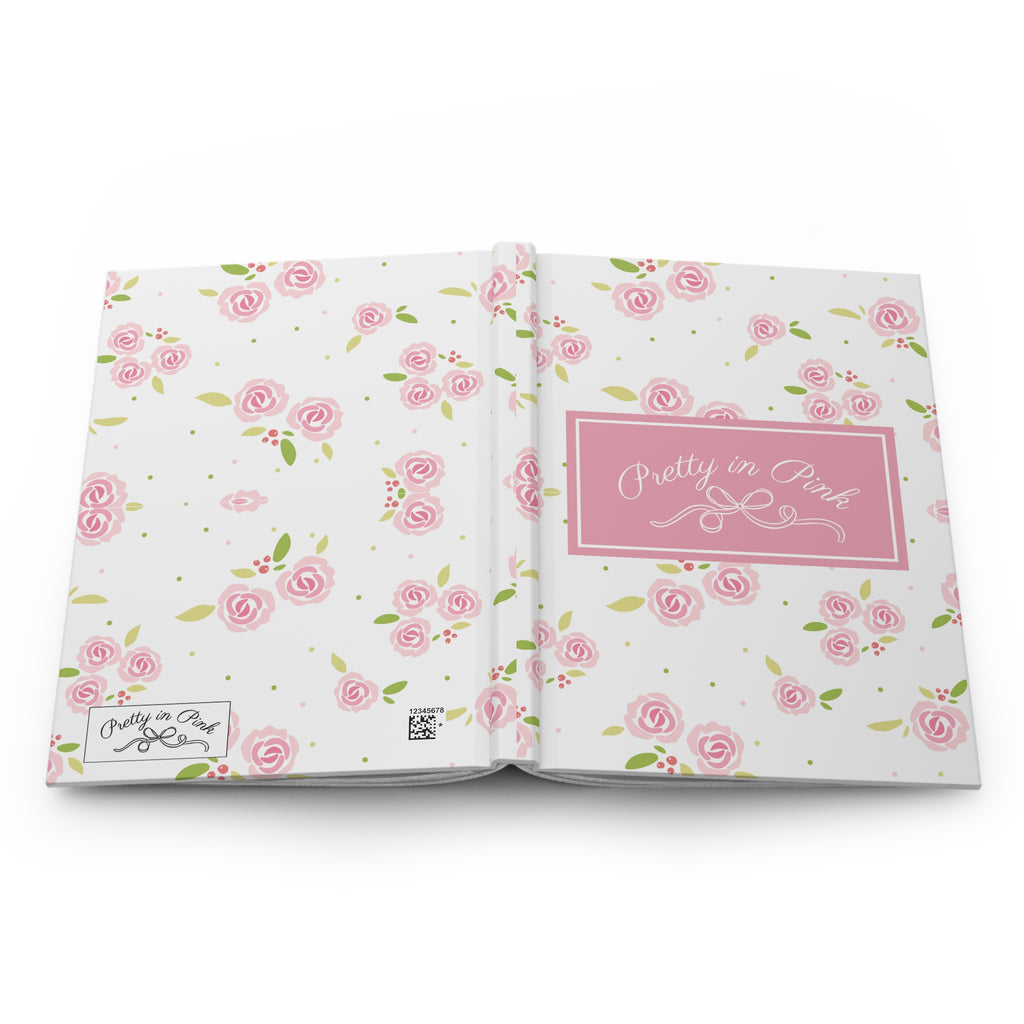 Pretty in Pink Floral Hardcover Journal