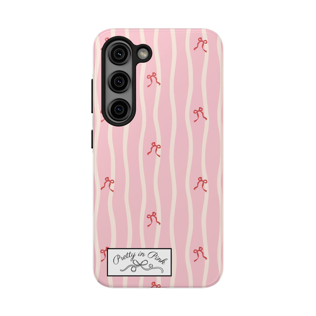 Pretty in Pink Striped Phone Case