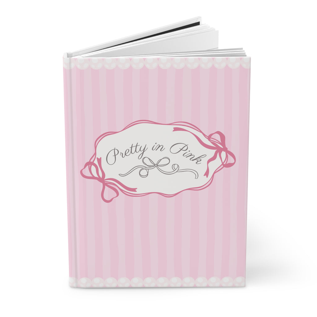 Pretty in Pink Pearl Hardcover Journal