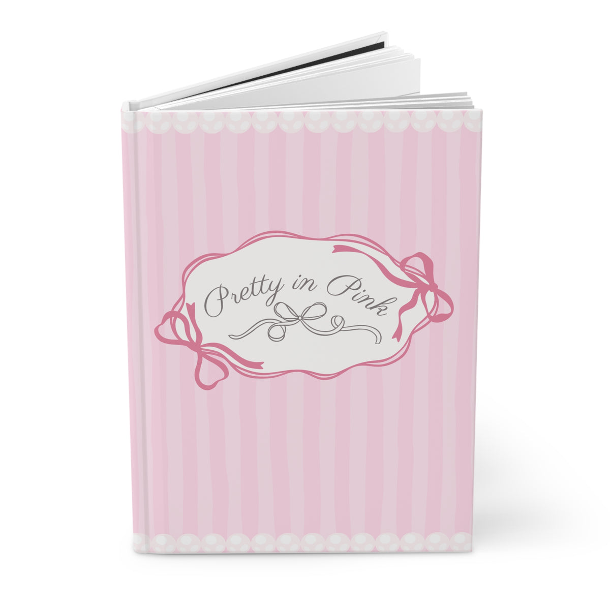 Pretty in Pink Pearl Hardcover Journal