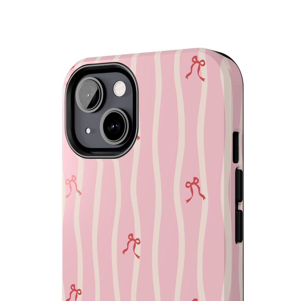 Pretty in Pink Striped Phone Case