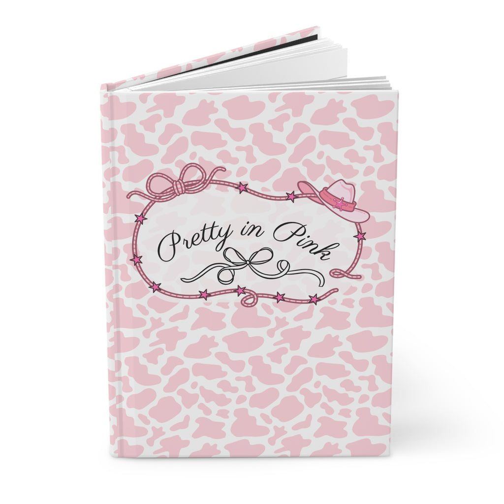 Pretty in Pink Cow Hardcover Journal