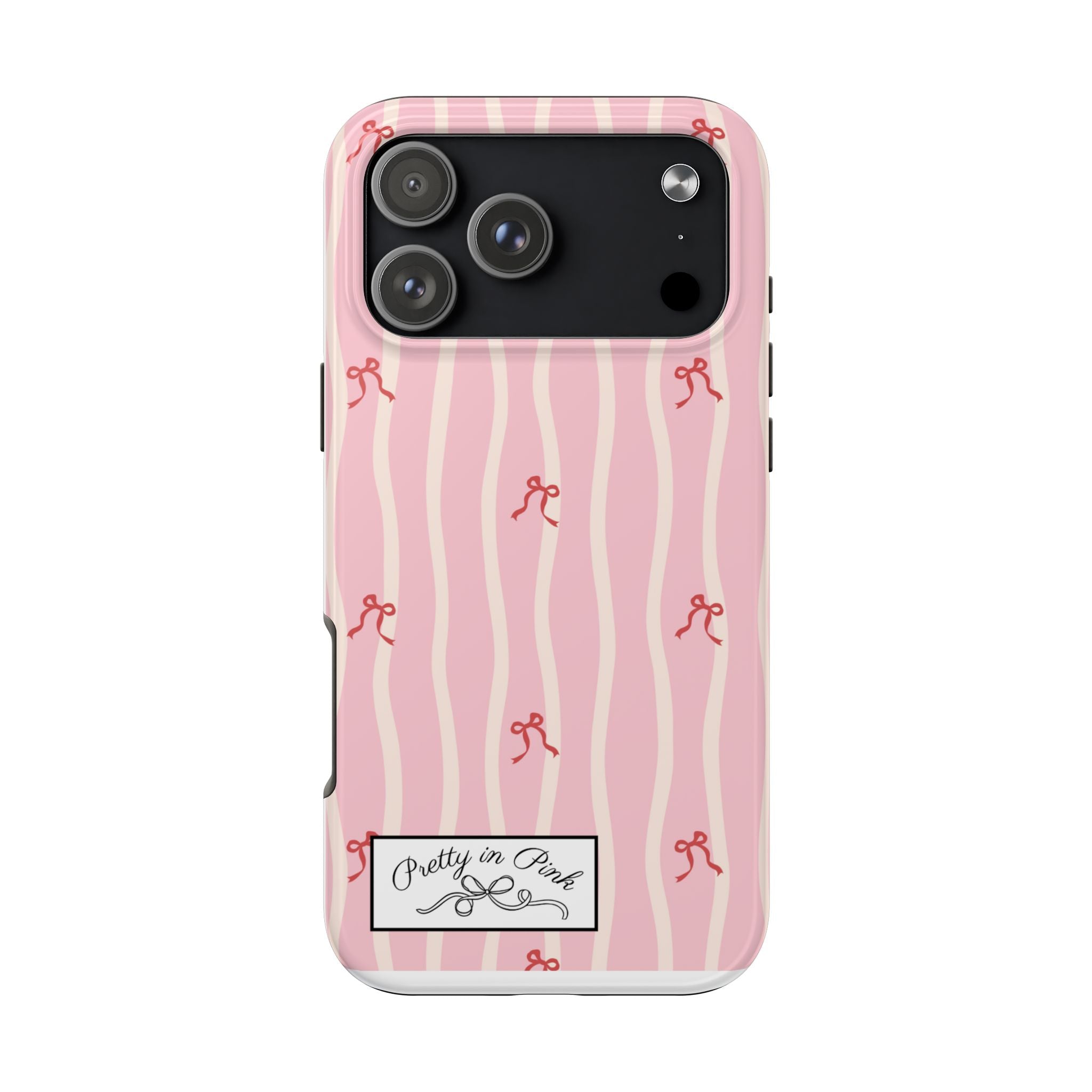 Pretty in Pink Striped Phone Case