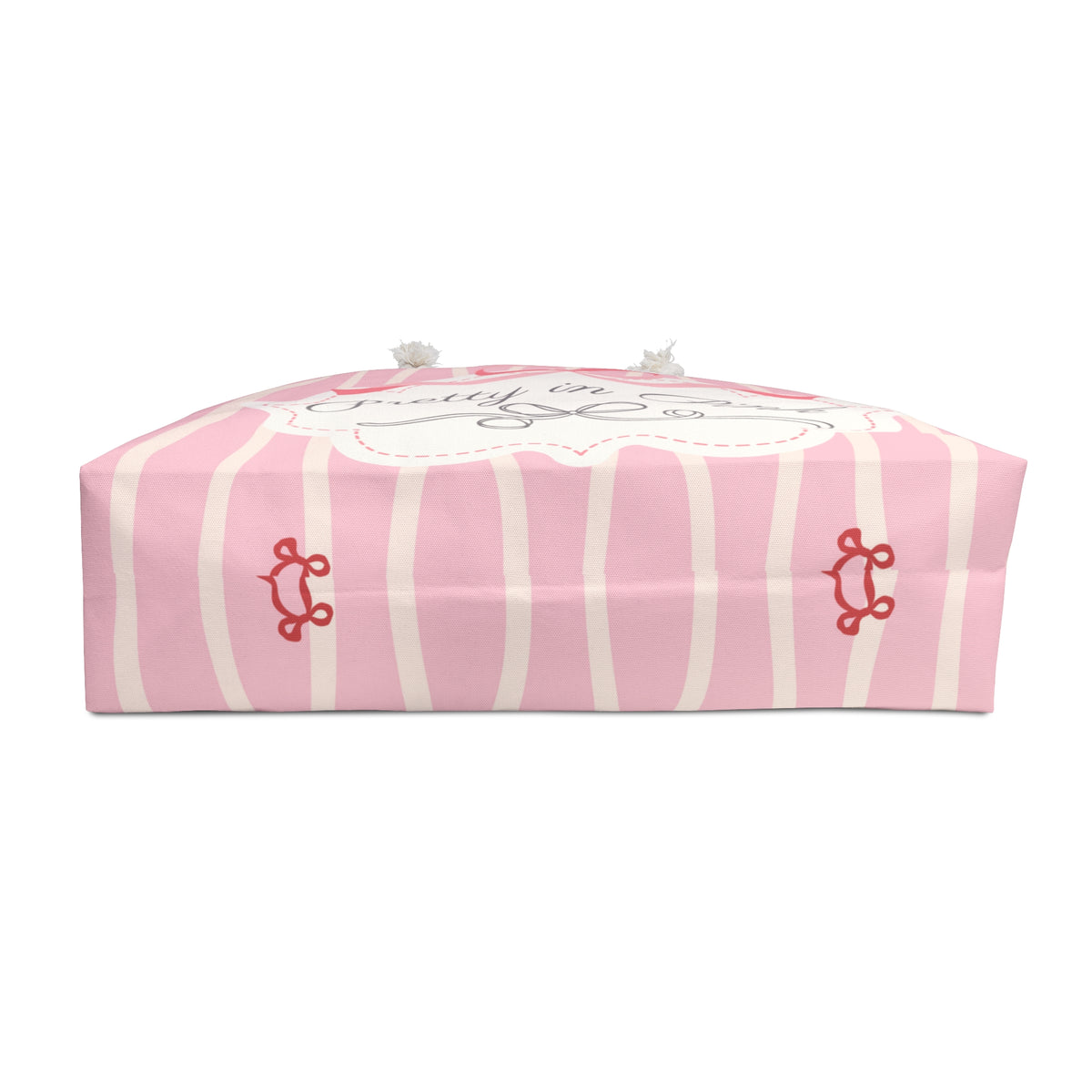 Pretty in Pink Striped Weekender Bag