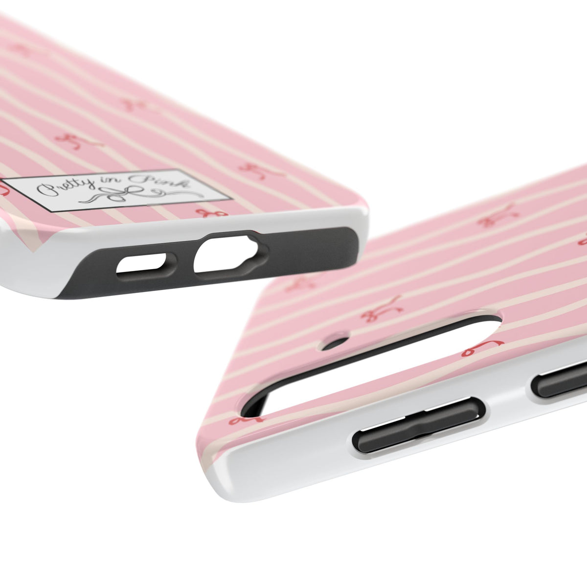 Pretty in Pink Striped Phone Case