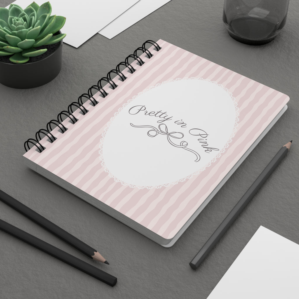 Pretty in Pink Lace Spiral Notebook