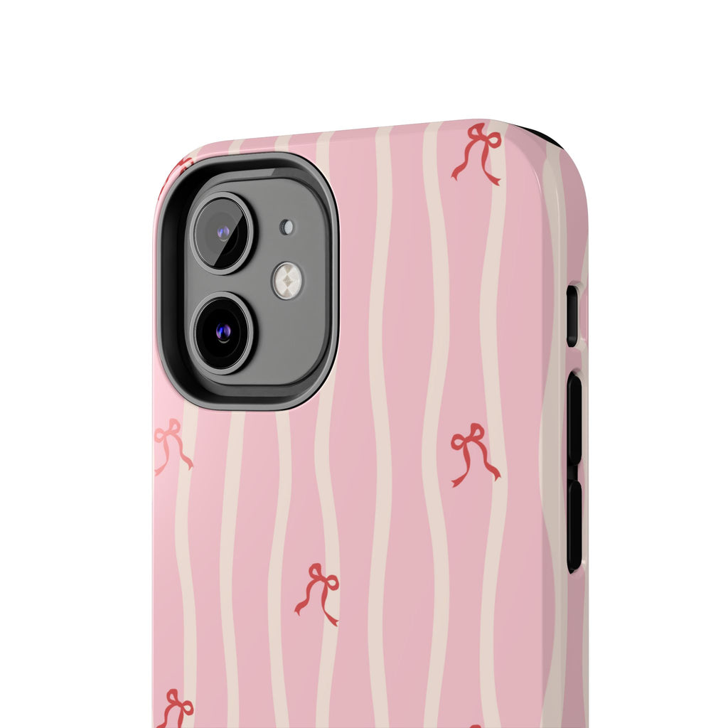 Pretty in Pink Striped Phone Case